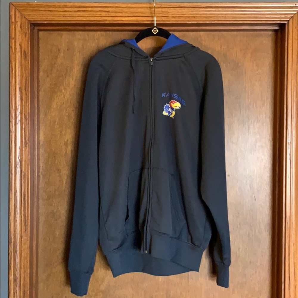 Kansas Jayhawk L Zippered Hoodie